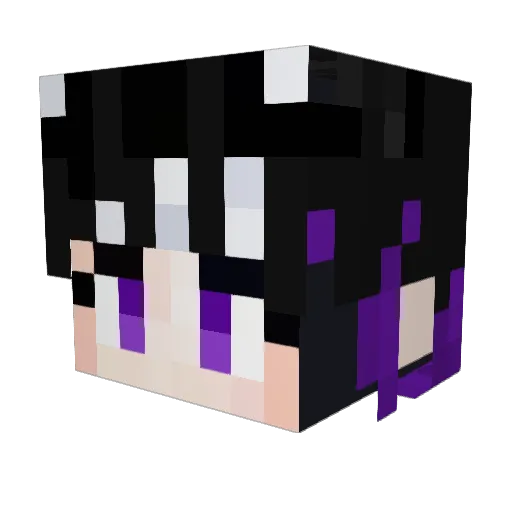 RJFury Minecraft avatar head, 3D render