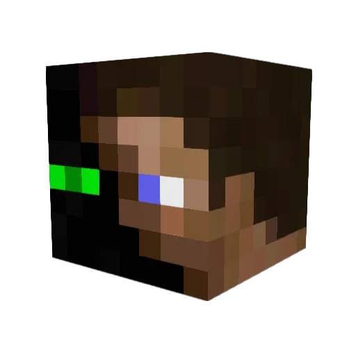 RJMK5 Minecraft avatar head, 3D render