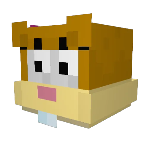 RJbub Minecraft avatar head, 3D render