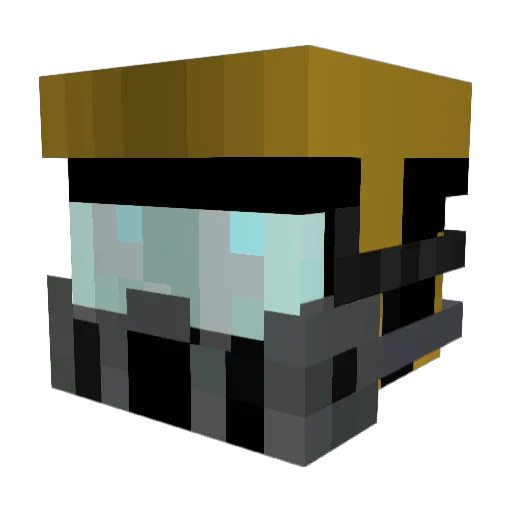 RJexe Minecraft avatar head, 3D render