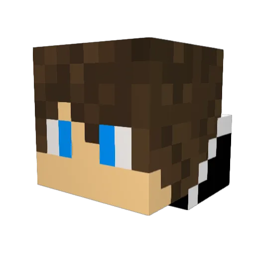 RKGames98 Minecraft avatar head, 3D render