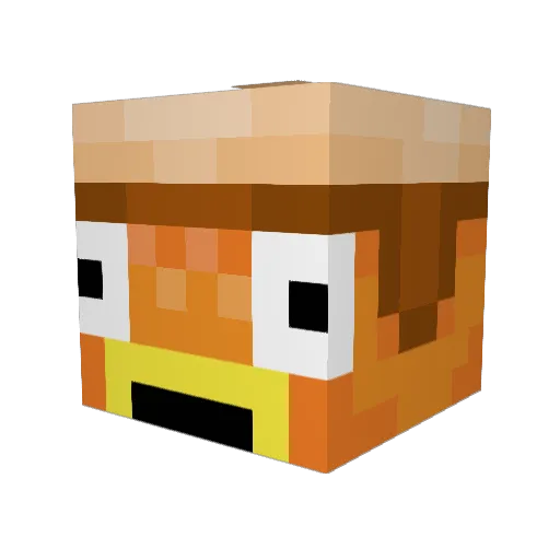 RKGooners Minecraft avatar head, 3D render