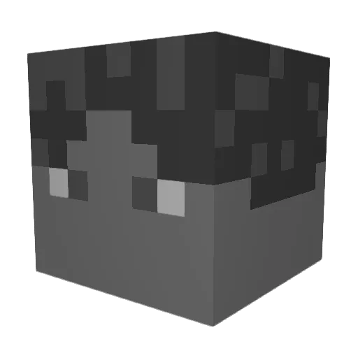 RKI098 Minecraft avatar head, 3D render