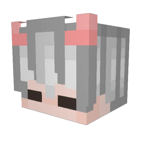 RKLREJ Minecraft avatar head, 3D render