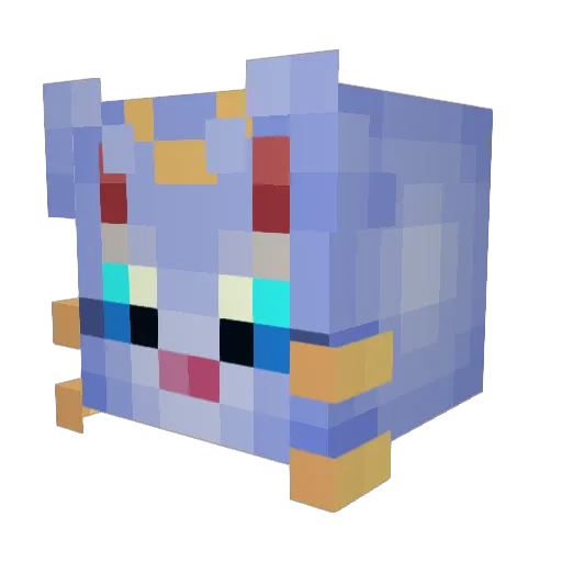 RKM3 Minecraft avatar head, 3D render