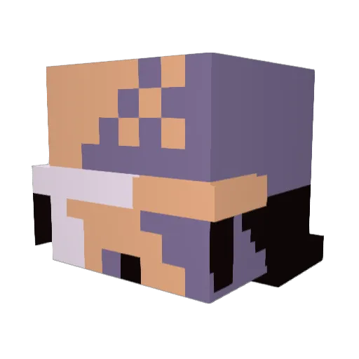 RKMM Minecraft avatar head, 3D render