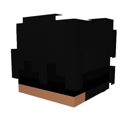 RKN01_ Minecraft avatar head, 3D render