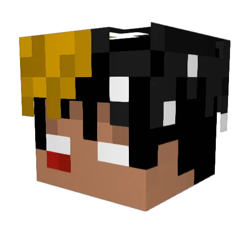 RKOBRO Minecraft avatar head, 3D render