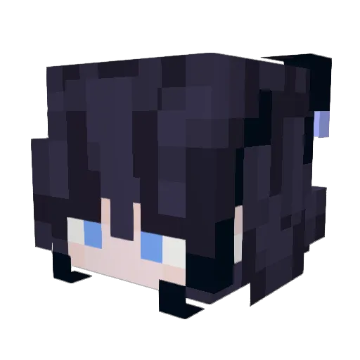 RK_Dohwa Minecraft avatar head, 3D render