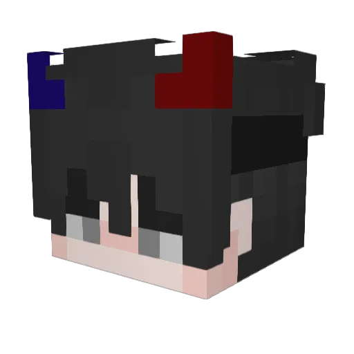 RK_OU520 Minecraft avatar head, 3D render