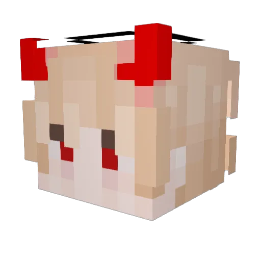 RK_ZINN Minecraft avatar head, 3D render