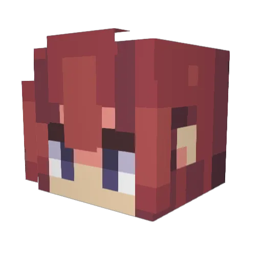 RKabane Minecraft avatar head, 3D render