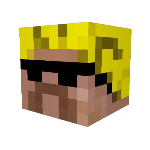 RLeifY Minecraft avatar head, 3D render