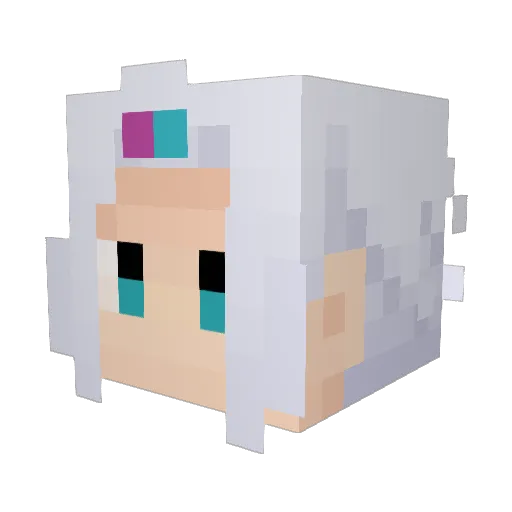 RLycoris Minecraft avatar head, 3D render