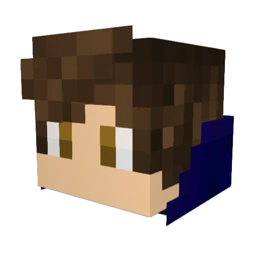 RMBP Minecraft avatar head, 3D render