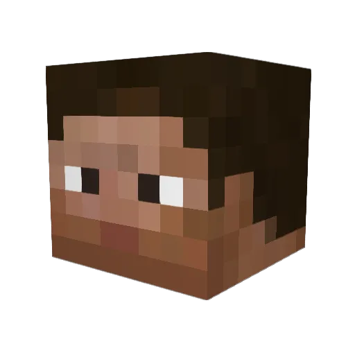 RMCAlex Minecraft avatar head, 3D render