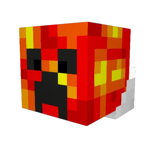 RMT95 Minecraft avatar head, 3D render