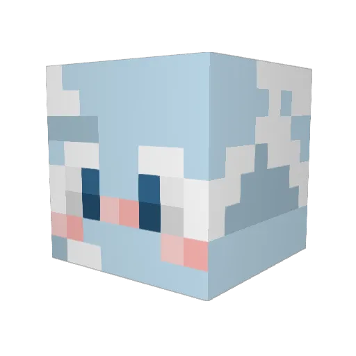 RMTEllen Minecraft avatar head, 3D render