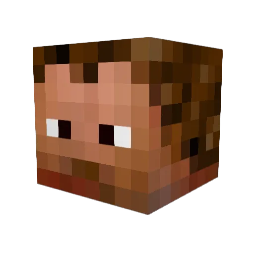 RM_Craze Minecraft avatar head, 3D render
