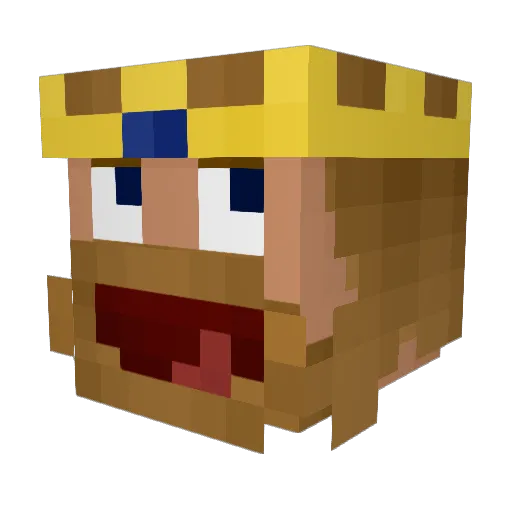 RMkroos Minecraft avatar head, 3D render