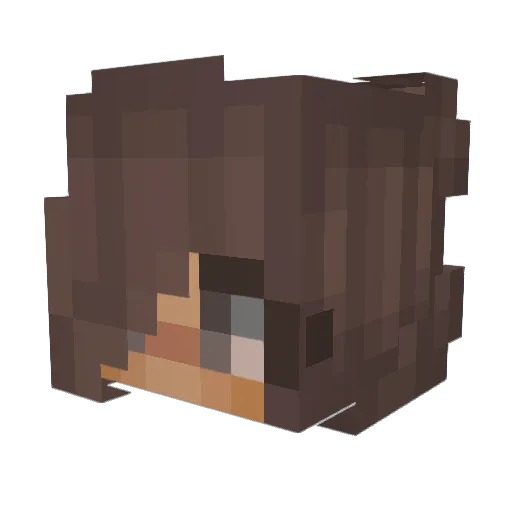 RNG4 Minecraft avatar head, 3D render