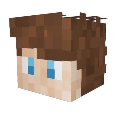 RNG_Sld_jr Minecraft avatar head, 3D render