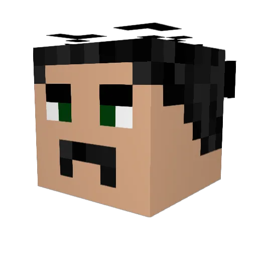 RNGesus_Christ_ Minecraft avatar head, 3D render