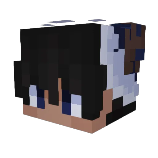 RNGme Minecraft avatar head, 3D render