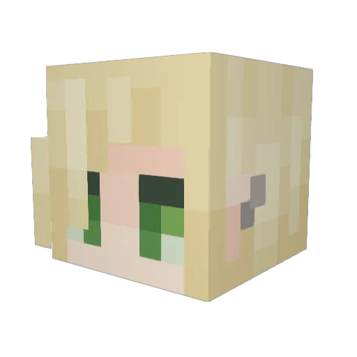 RNHgamer10 Minecraft avatar head, 3D render
