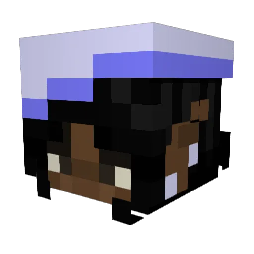 RNR_Python Minecraft avatar head, 3D render