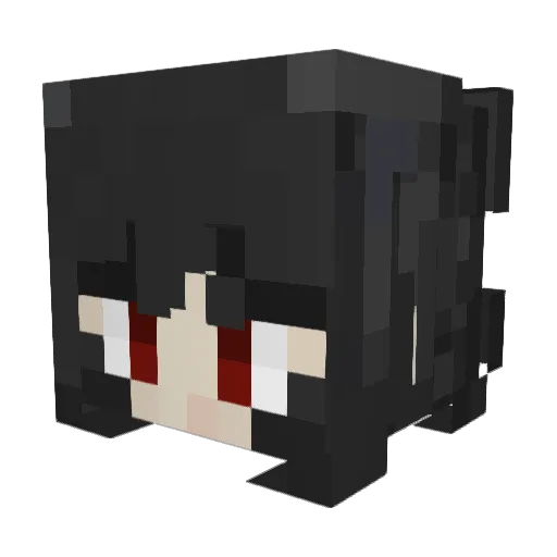 RNeoto Minecraft avatar head, 3D render