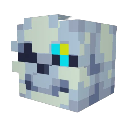 RNjesuses2 Minecraft avatar head, 3D render