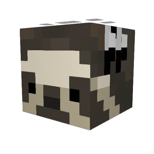 RO31 Minecraft avatar head, 3D render