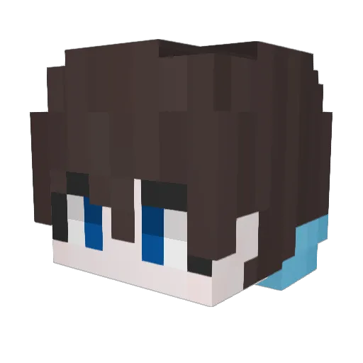 ROA82 Minecraft avatar head, 3D render