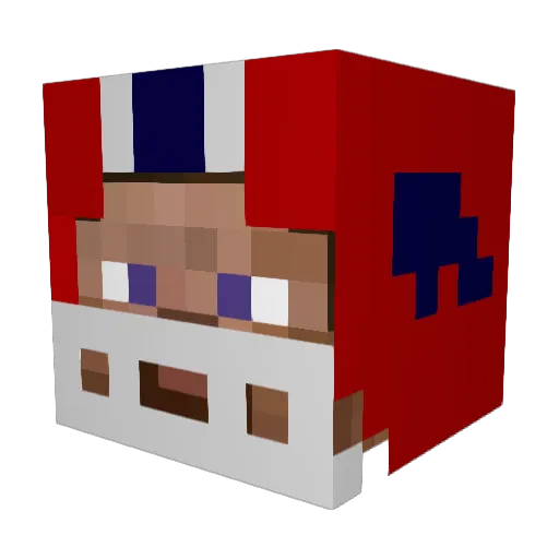 ROBLOX2 Minecraft avatar head, 3D render