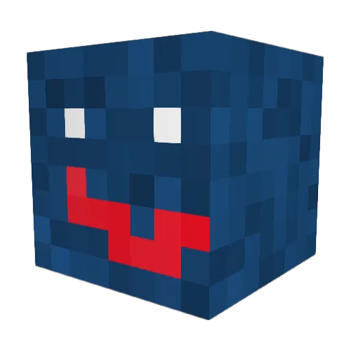 ROBOMANest Minecraft avatar head, 3D render