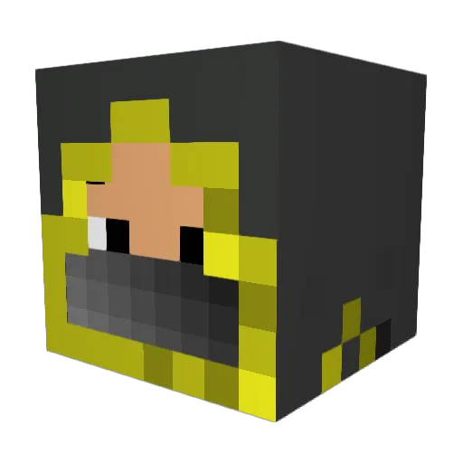 ROBOT2530 Minecraft avatar head, 3D render