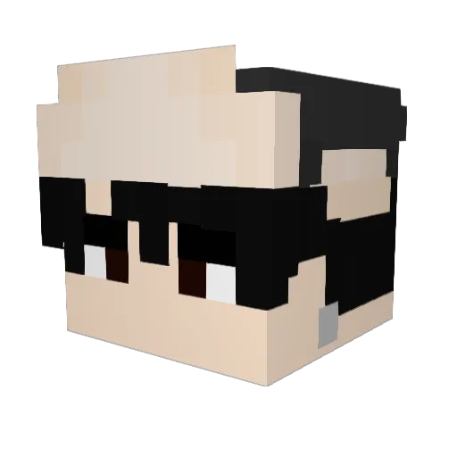 ROBOtagame Minecraft avatar head, 3D render
