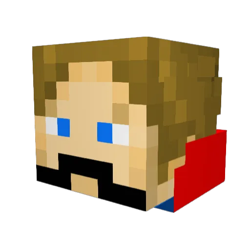 ROBster66 Minecraft avatar head, 3D render