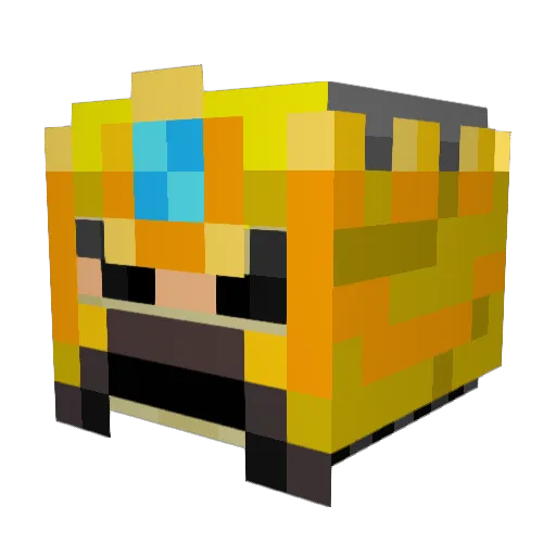 ROCK5TAR_86 Minecraft avatar head, 3D render