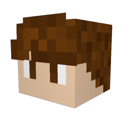ROCKMAN5001 Minecraft avatar head, 3D render