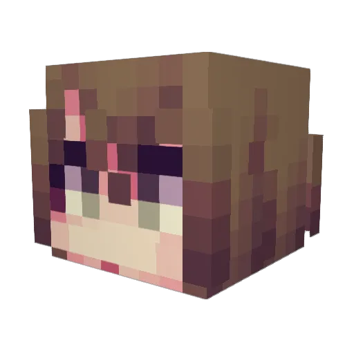 ROCOROCOCO Minecraft avatar head, 3D render