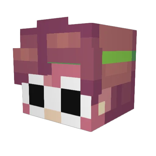 RODEN_DeAdInSiDe Minecraft avatar head, 3D render