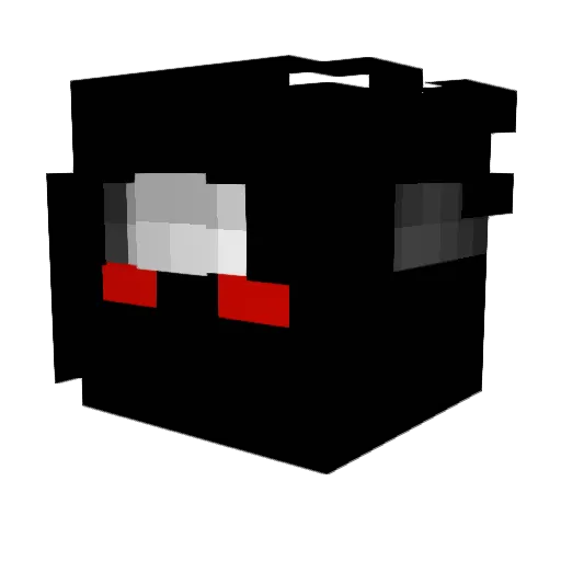 RODZZ Minecraft avatar head, 3D render