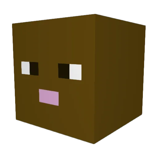 ROEIKI Minecraft avatar head, 3D render