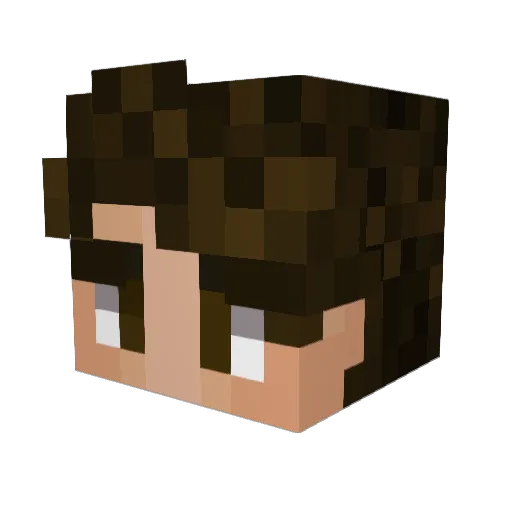 ROFahriaI Minecraft avatar head, 3D render