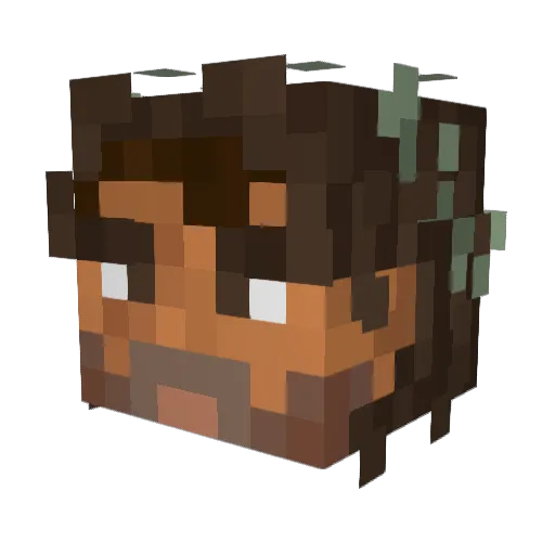 ROG_Sayto Minecraft avatar head, 3D render