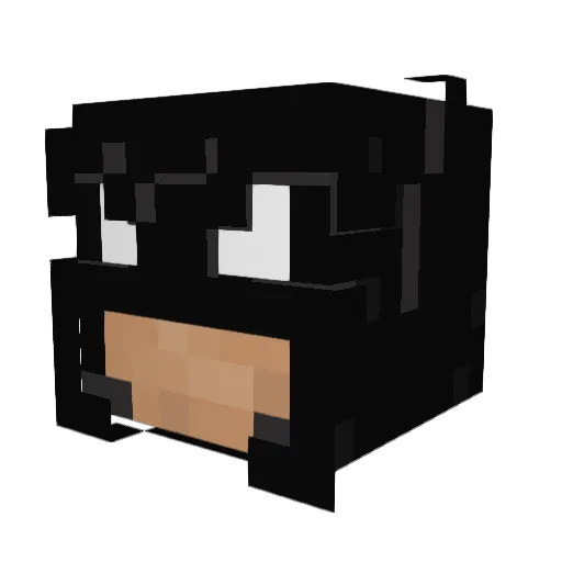ROJAMUS Minecraft avatar head, 3D render