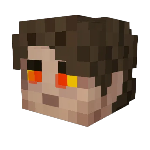 ROKITA187 Minecraft avatar head, 3D render