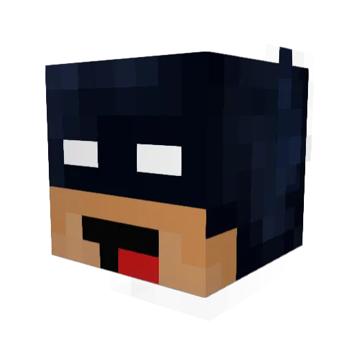 ROLLERCOASTER124 Minecraft avatar head, 3D render